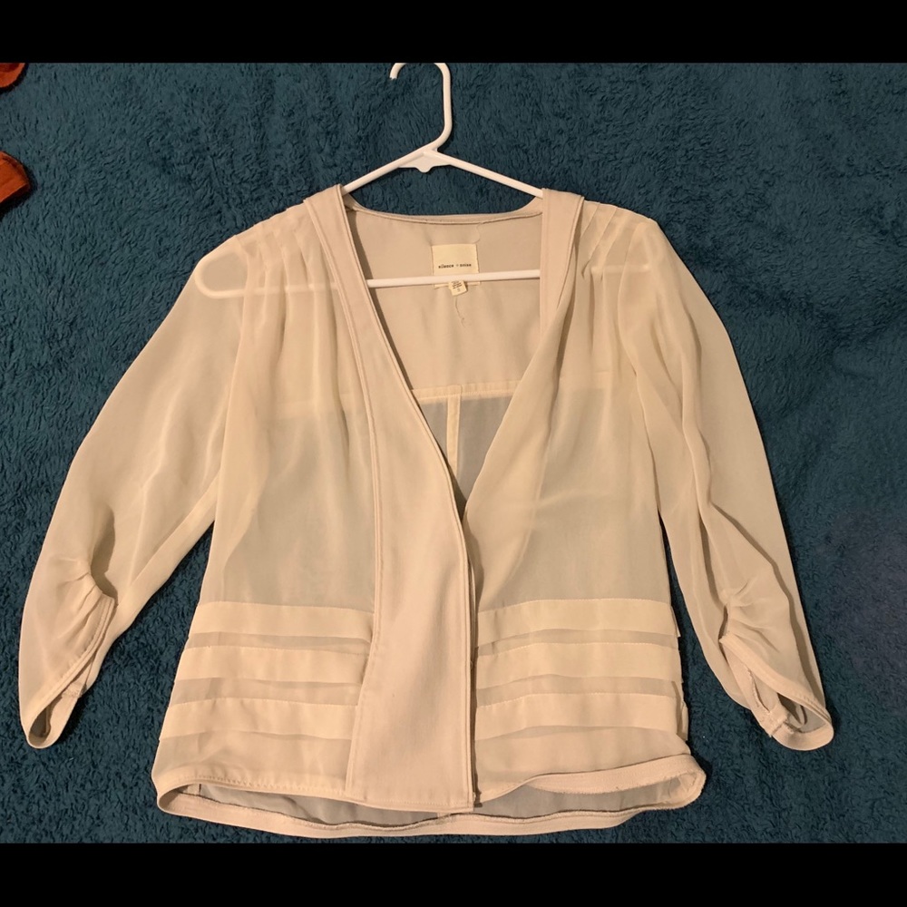 Urban outfitters snap front sheer cardigan